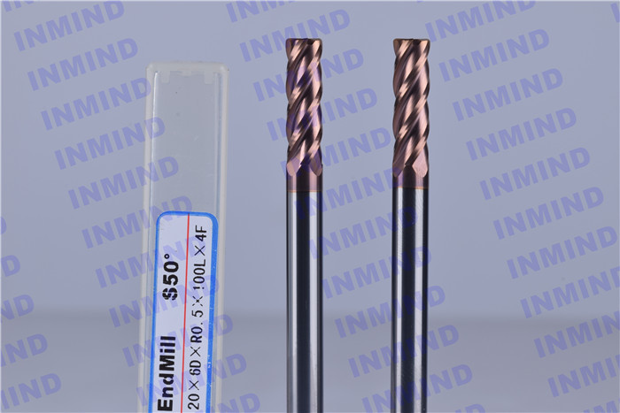 4 - 20 mm Diameter Corner Rounding End Mills , Carbide Corner Rounding End Mill Tools