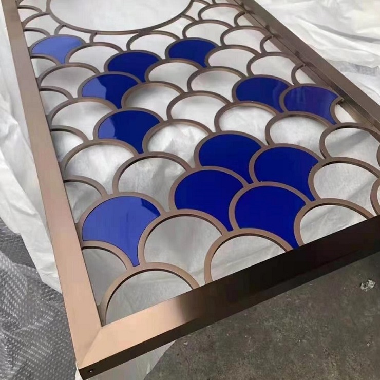 Customized Screen Double Sided Partition Screen Room Divider Aluminum Stainless Steel