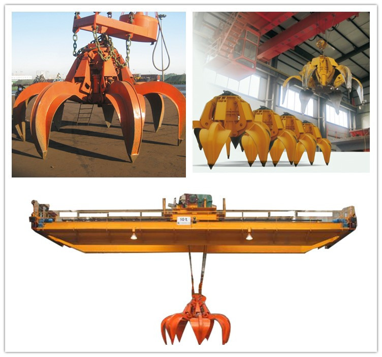 Hot Selling Double Girder overhead Grab Crane for wholesales