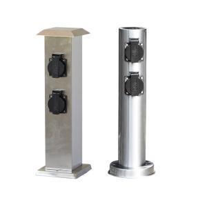China Stainless Steel Outdoor Garden In-ground Lawn Electrical Power Sockets Outlet 10A AC250V wholesale