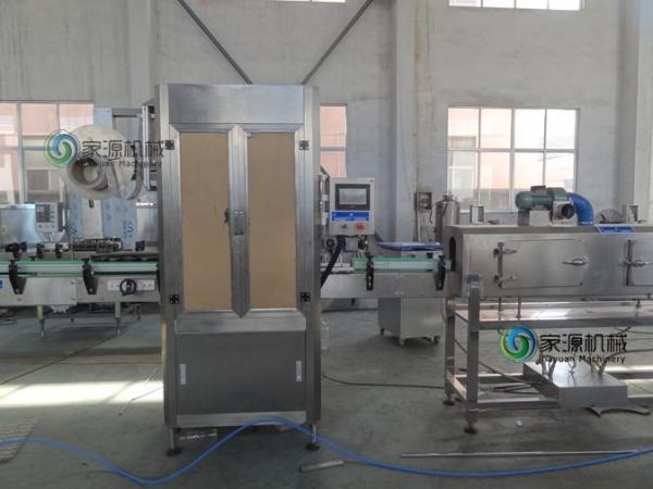 3Kw Curved Bottle Label Machine , Mineral Water Round Bottle Labeler Machines