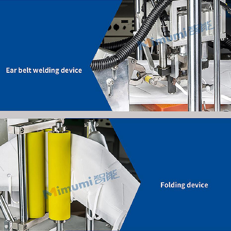 6.5kw Face Mask Manufacturing Machine 1800Kgs Weight 1 YEAR Warranty