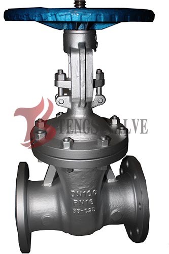 Din Flanged Carbon Steel Gate Valve GS-C25 Metal Seat Hardfaced Half / Full