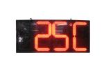 Service Petrol Station Signage Temperature Display Outdoor Led Clock Sign Auto