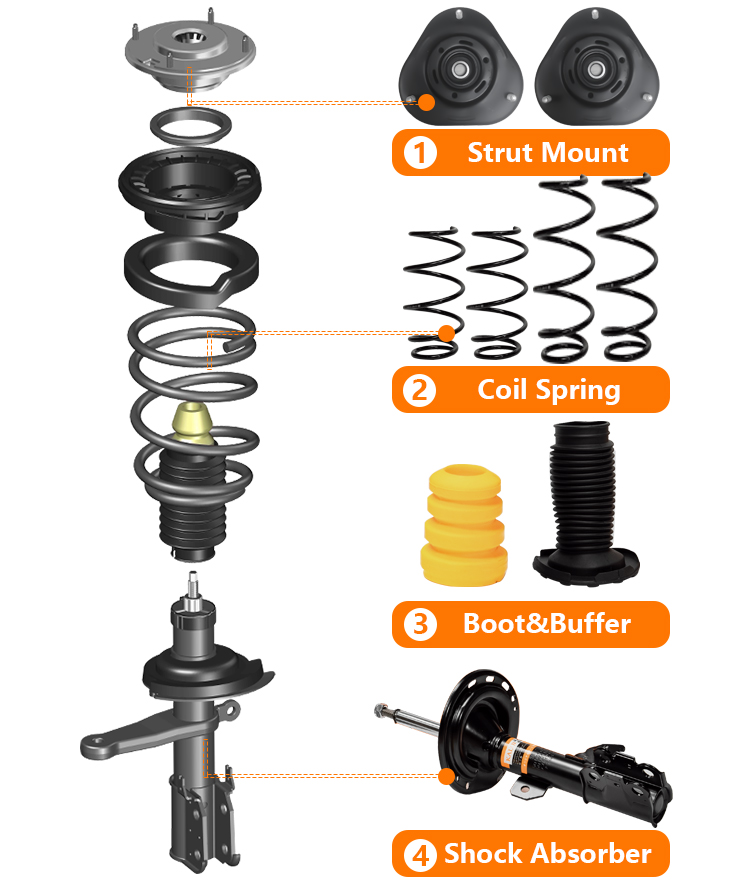 48609-42020 48609-28040 To-yota RAV 4 RAV4 06-13 Front Shock Top Strut Mounting