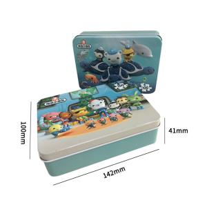 China Custom 100pcs Jigsaws Puzzle Tin Cans Packaging Gift Tinplate Recyclable wholesale