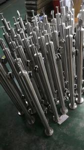 China Satin / Mirror Stainless Steel Balustrade Posts For Glass Railing System wholesale