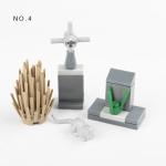 MOC bricks street view castle accessories flower bed for city construction