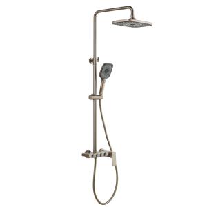 China Bathroom Rainfall Shower Head System Wall Mount With Handheld Spray wholesale