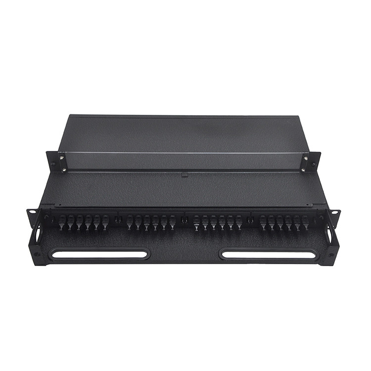 1U MPO Patch Cord MTP Patch Panel 19 Inch Cassettes Type Rack Mounted Fixed