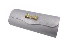 China Sunglasse Eyeglass Case With Bowknot Pu Foldable Type For Women wholesale