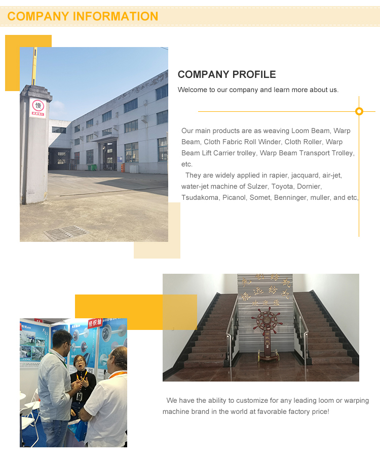 High Density Warp Beam In Loom Benninger Warping Machine Spare Parts