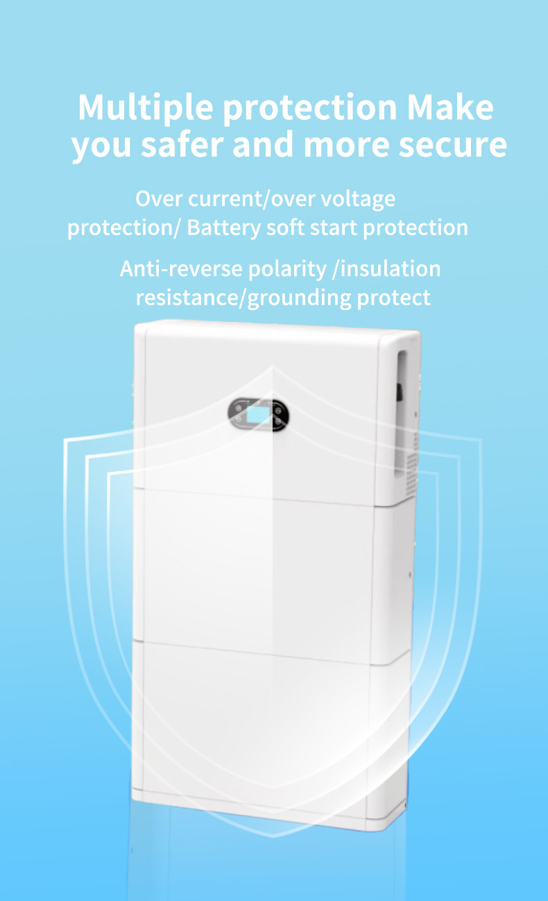 All-in-one Home Energy Storage Battery with Hybrid Inverter LFP battery inside