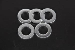 China Blue White Zinc Coated Carbon Steel Flat Washer Din 125 Fastener Connector wholesale