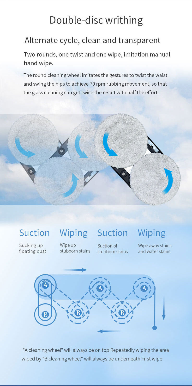 Customized Huidi Panavox HCR-11 Household Window Cleaning Robot Smart Home Appliance