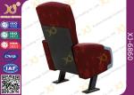 Plywood Inner Shell PU Foam Cushion Cinema Theater Chairs , Commercial Movie