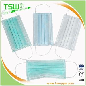 China 99% PFE 3 Ply Disposable Nonwoven Surgical Face Mask wholesale