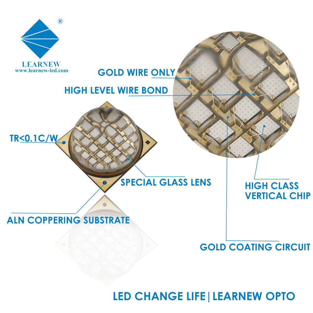 1616 UV Curing LED UVA 365-395NM SMD LED Diode UV LED Light