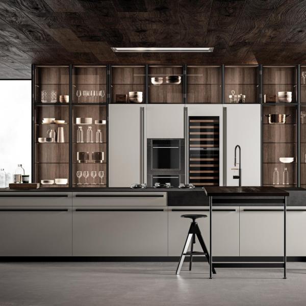 Smart Complete Set Melamine Cupboards Supplies Custom Wooden Pantry Modern Design Villa Kitchen Cabinet