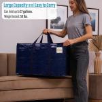 Heavy Duty Extra Large Clear Moving Bags W/Backpack Straps Strong Handles &