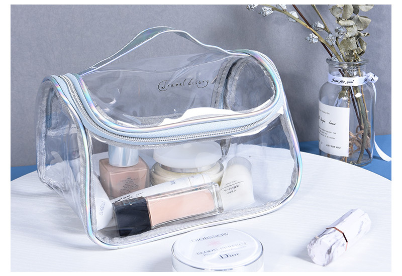 L22*D15*H14 Cm Leak Proof Pvc Makeup Toiletry Bag