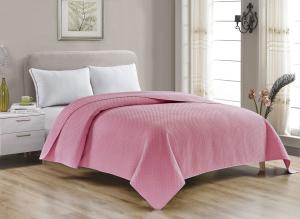 China Hypoallergenic Bed Spread Ultrasonic Polyester Fiber Quilted Bedspreads Cationic Style wholesale