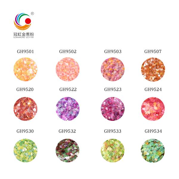 Delivery Period To Be Negotiated Heart Shaped Chunky Ink Pink Glitter Powder for Wedding Decoration Supplies