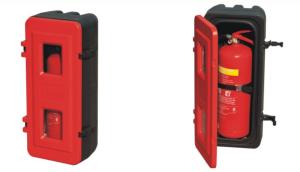 China ODM Outdoor Red Plastic Fire Extinguisher Cabinets 2 Layers wholesale