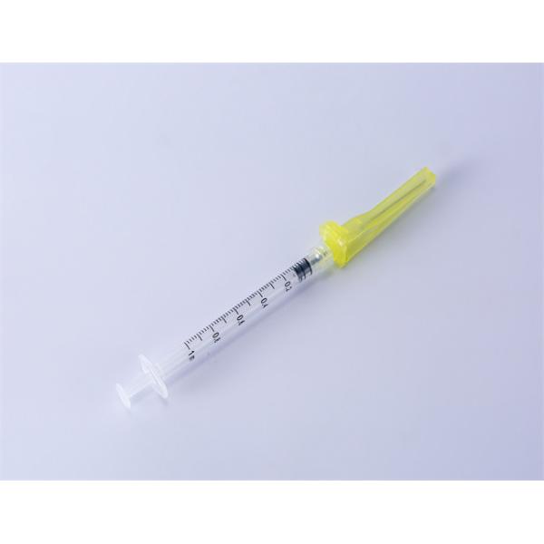 Sterile Medical Disposable Safety Syringe With Safety Needle 16G-30G FDA51K