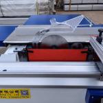 5.5KW Woodworking Machinery Double Saw Blades Sliding Table Saw for 45 90