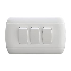 China Universal Home 3 Gang 2 Way Switch Good Electrical Conductivity Easy Installation wholesale