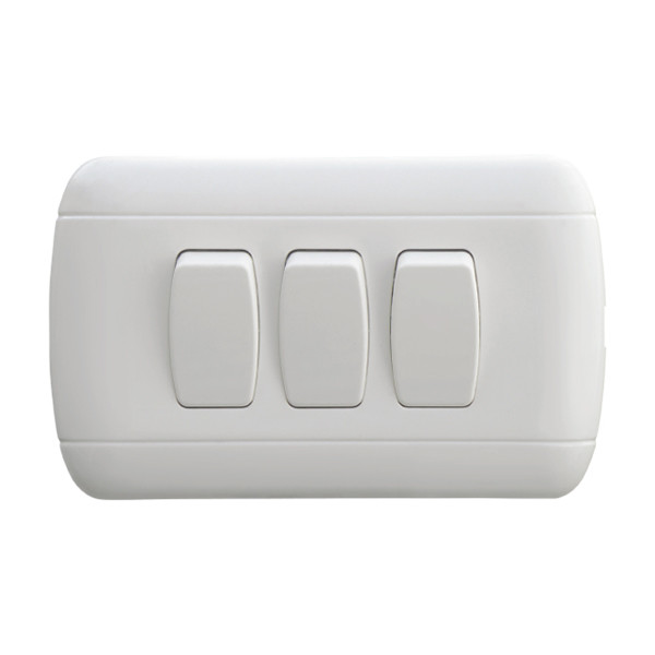 Universal Home 3 Gang 2 Way Switch Good Electrical Conductivity Easy Installatio