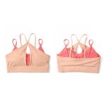 Oem Factory Manufacturer Custom Logo Women's Sexy Yoga Tops Double Shoulder
