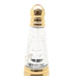 Lightweight Refillable Glass Perfume Bottle , Golden And Clear Glass Perfume