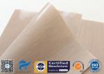 0.12mm Beige Ptfe Coated Glass Fibre Fabric With FDA Standard