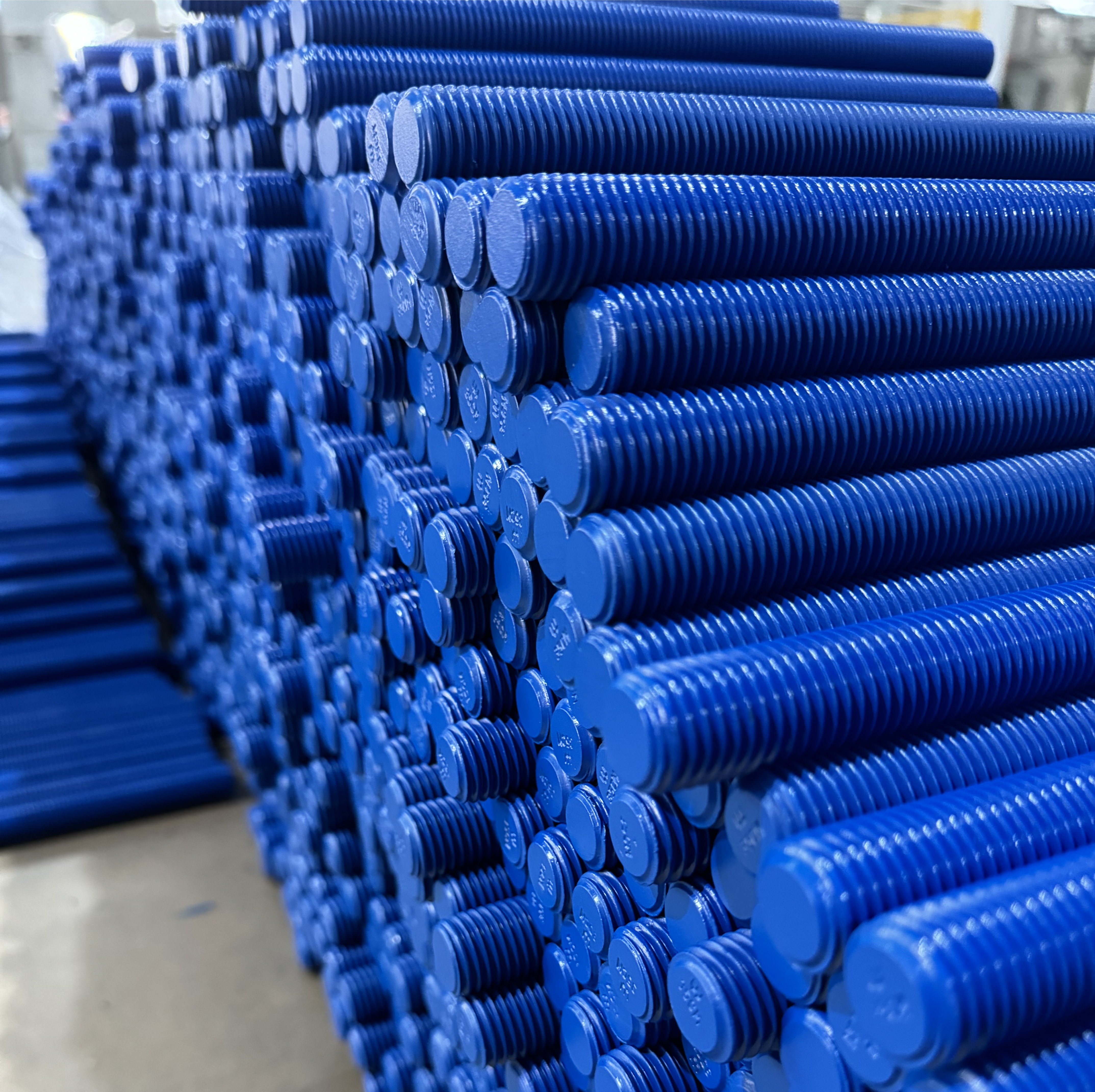 Steel Continuous Flange Fully Threaded Rod Cutting Tap End Stud Bolt Acme B7 3/4 5/8 M4 M5 M6 M8mm M10mm M12 Galvanized