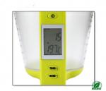 1kg/1g Digital LCD display Water/Milk Measuring Cup With Green Handle