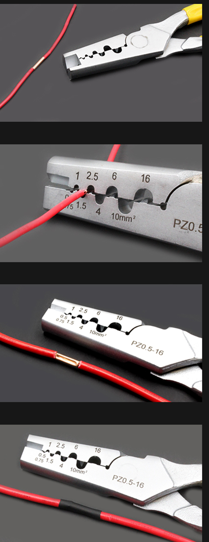 OEM Industrial Electrical Connector Small Copper Terminal Lug 1.5mm-8mm with Heat Shrink Tube