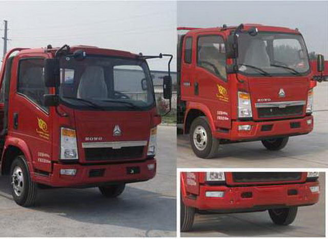 Yellow Color Wrecker Tow Truck Wheelbase 3800 Mm 5085kg Curb Weight