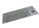 Industrial Stainless Steel Panel Mount Keyboard IP65 With Optical Mouse