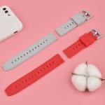 Multiple Colour 22mm Silicone Watch Strap With SS304 Buckle