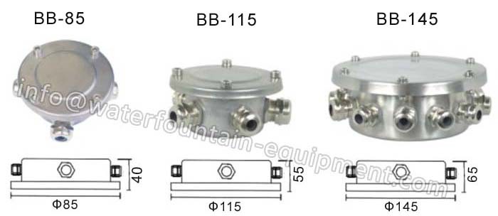 Terminal IP68 Waterproof Junction Box , High - Elastic Cable Junction Box Connectors