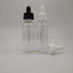 Transparent Black Customize Glass Plastic Dropper Bottles for Packaging