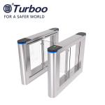 Infrared Sensors Optical Barrier Turnstiles Stainless Steel Swing Gate