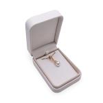 CMYK 4C Velvet Magnetic Jewelry Box Leather Wedding Ring Box Silver Stamping
