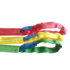 China Eye To Eye Polyester Round Sling , Soft Round Sling Single Tube Sleeve wholesale