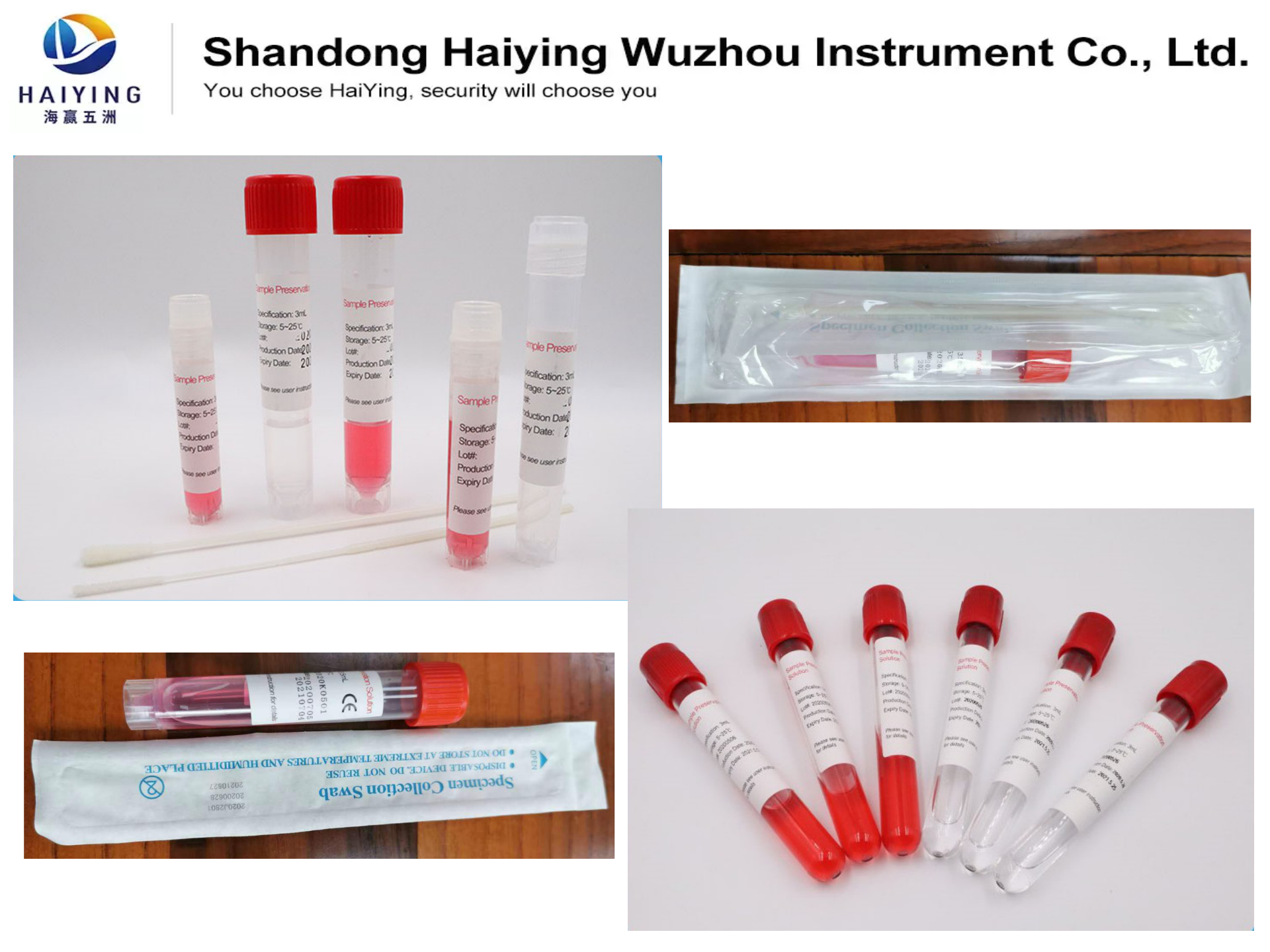 Medium Nasopharyngeal Blood Specimen Tubes UTM