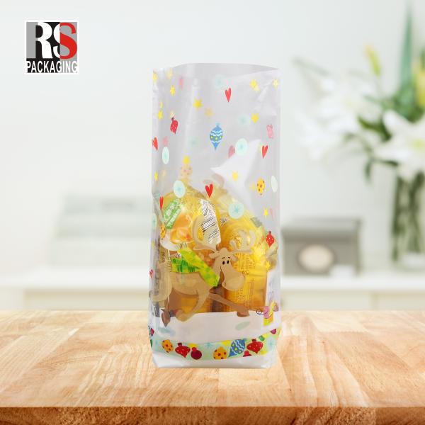 Micro Perforated Wicket Bread Bag Custom Logo Printed Square Bottom Bag For Bakery Packaging