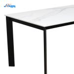 850mm Modern Bespoke Ceramic Top Dining Table With Iron Frame DT-1017
