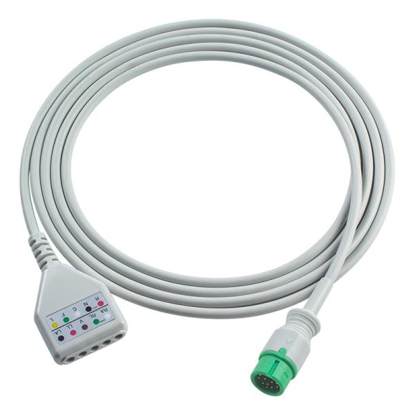 Comen 12Pin ECG Trunk Adapter Cable C50 C70 C90 NC12 NC8 ECG Cable Euro Style